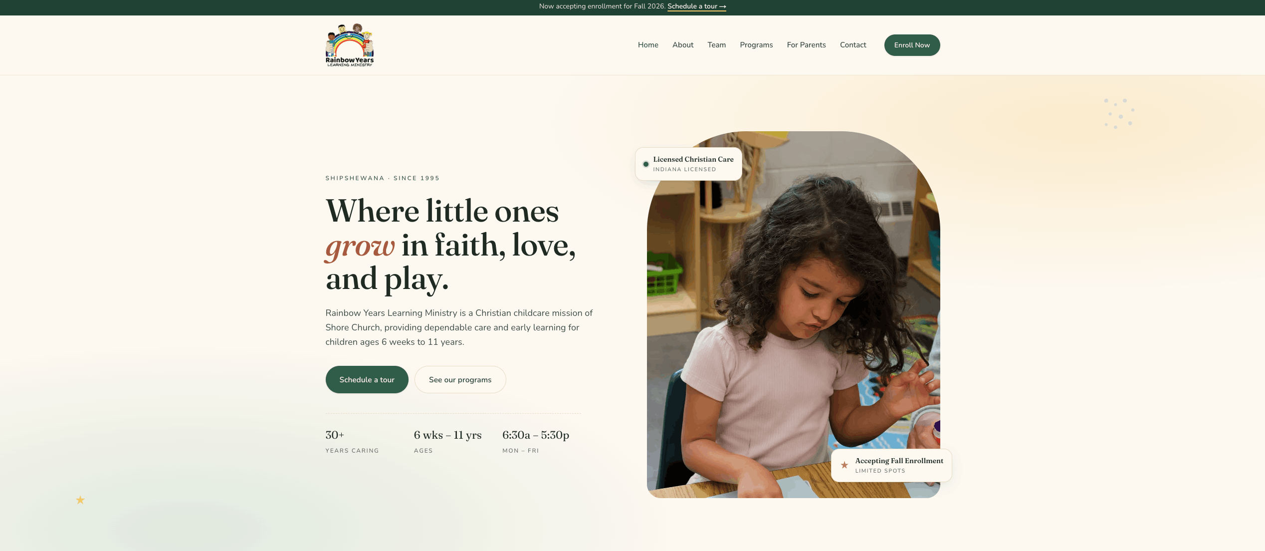 Rainbow Years Learning Ministry